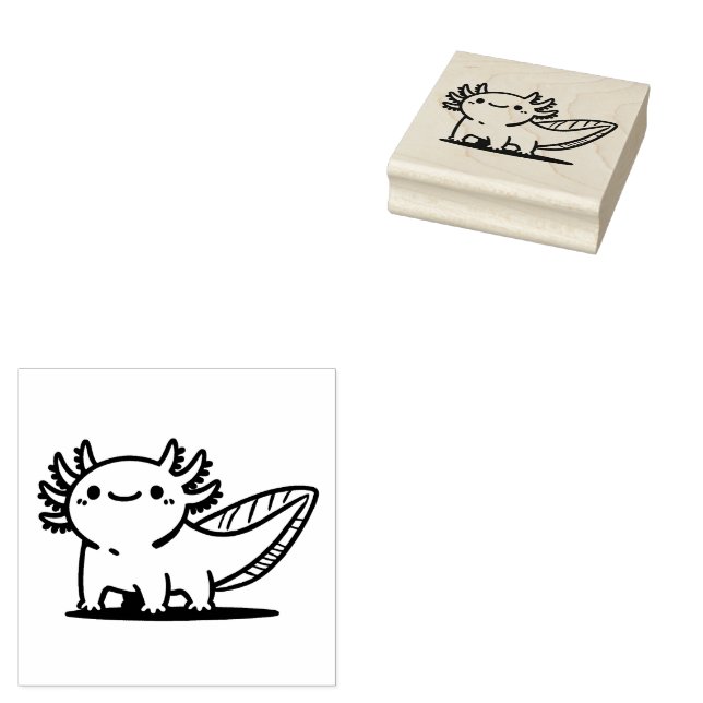 Tampons Encreurs Adorable Axolotl (Tamponné)