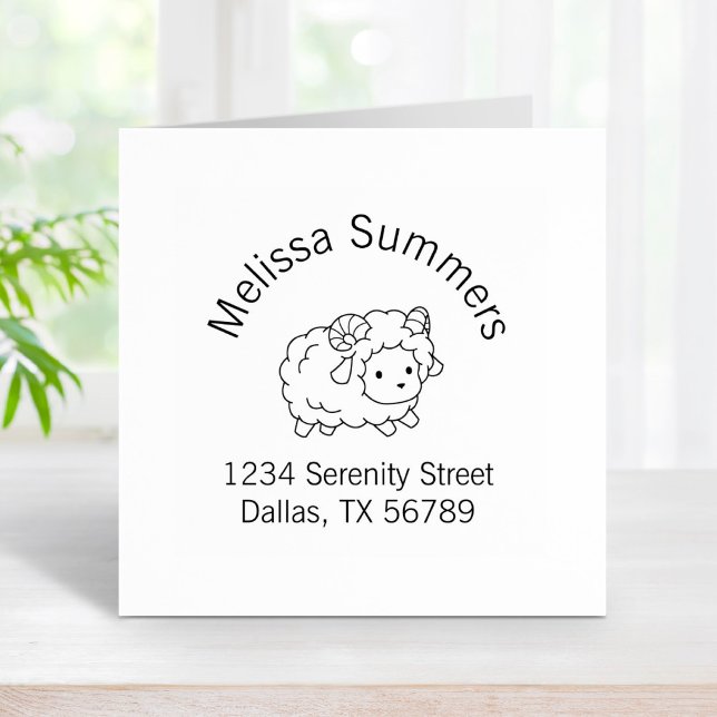 Tampons Encreurs Adresse Arch Little Sheep Ram Aries (Créateur téléchargé)