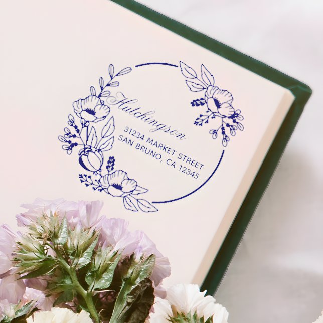 Tampons Encreurs Adresse de retour de la couronne violette à main p (Créateur téléchargé)