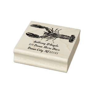 Tampons Encreurs Adresse de retour graphique de homard