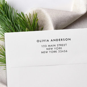 Tampons Encreurs Adresse de retour minimaliste moderne