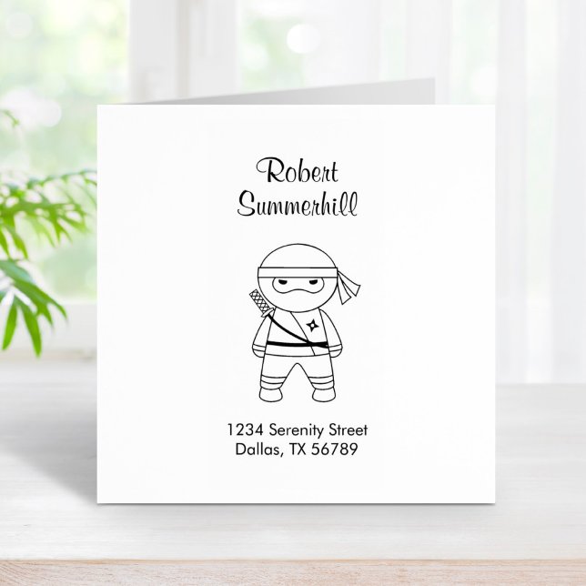 Tampons Encreurs Adresse du petit guerrier de Ninja (Créateur téléchargé)