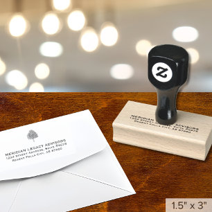 Tampons Encreurs Adresse professionnelle avec logo arborescent