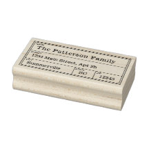 Adresse vintage Timbre Adresse de retour postale