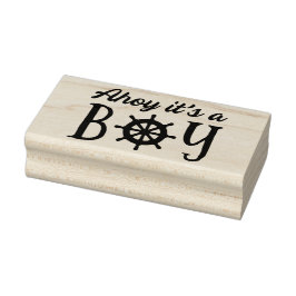 Tampons Encreurs Ahoy C'est un garçon Baby shower nautique