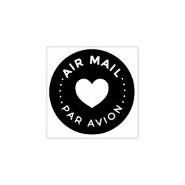 Tampons Encreurs AIR MAIL PAR AVION エアメールスタンプ ハート heart cute love ラ
