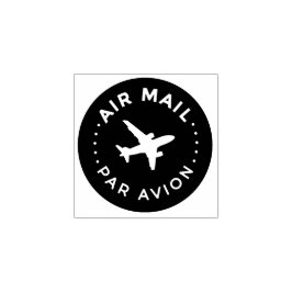 Tampons Encreurs AIR MAIL PAR AVION 飛行機 エアメールスタンプ airplane ラバースタンプ