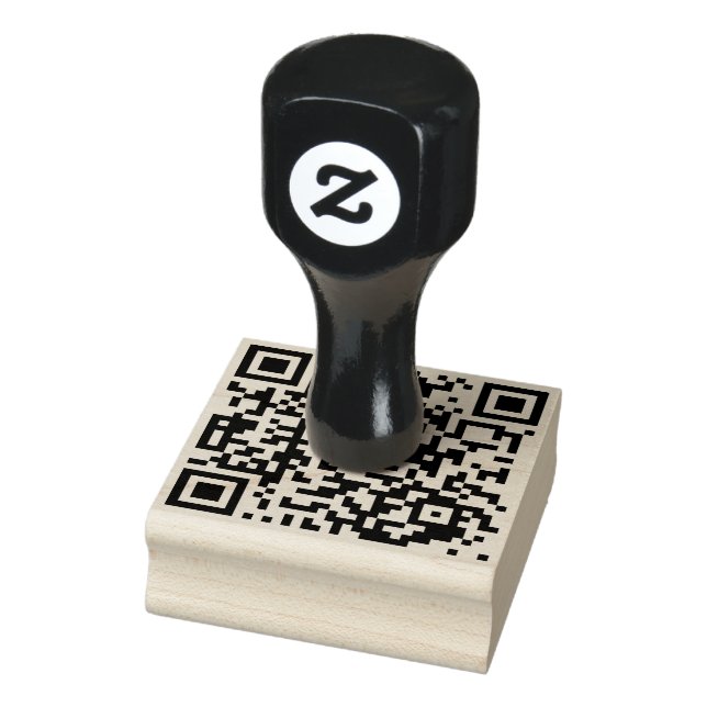 Tampons Encreurs Ajouter votre code QR Simple Fun Business Professi (Tampon)