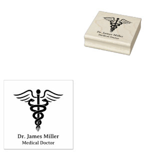 Tampons Encreurs Ajouter Votre Nom Symbole Médicale Docteur Nurse C