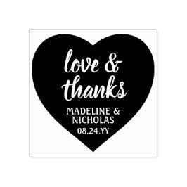 Tampons Encreurs Amour & Merci Simple Heart Mariage Merci