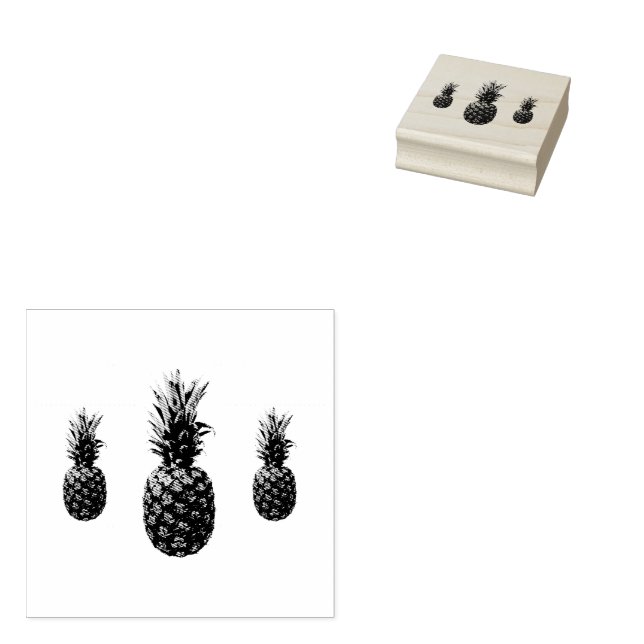 Tampons Encreurs Ananas vintage (Tamponné)