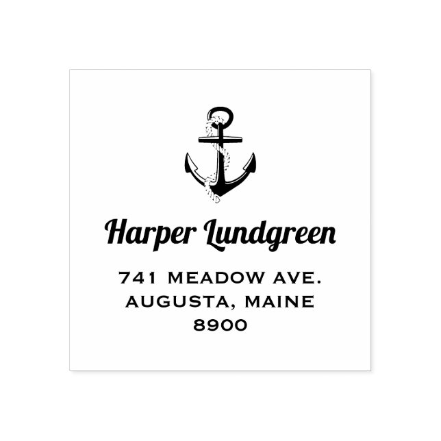 Tampons Encreurs Ancre classique Cachet en caoutchouc personnalisé  (Impression)