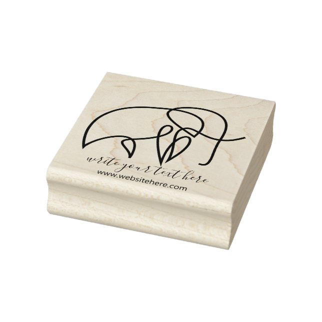 Tampons Encreurs Animaux de scrapbooking simples Éléphant (Tampon)