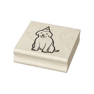 Tampons Encreurs Anniversaire des chiots Golden Retriever