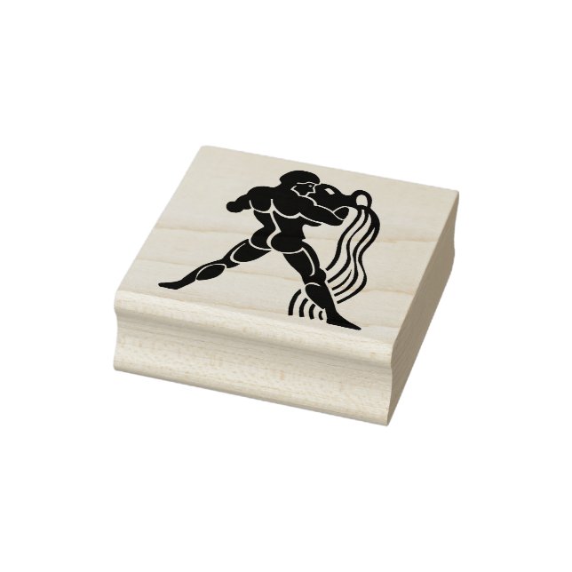 Tampons Encreurs aquarius porte-eau timbre d'art zodiaque (Tampon)