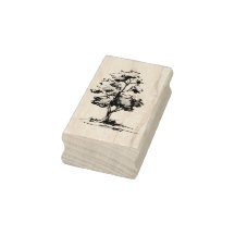 Arbre avec timbre d'art ombragé