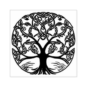 Tampons Encreurs Arbre de noeud celtique design de vie