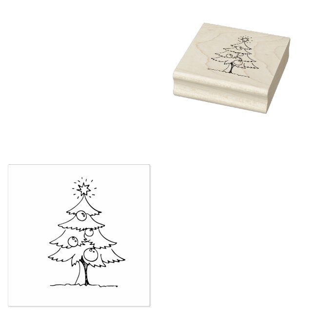 Tampons Encreurs Arbre Xmas (Tamponné)