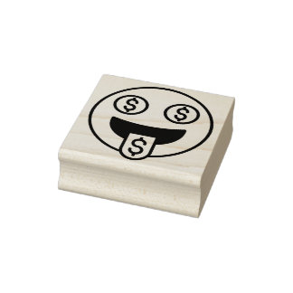 Tampons Encreurs Argent Face Emoji Timbre En Caoutchouc