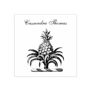 Tampons Encreurs Armoiries de Preppy Heraldic Pineapple Nom de la c