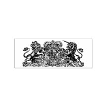 Armoiries royales du XVIIIe siècle Timbre d'encre