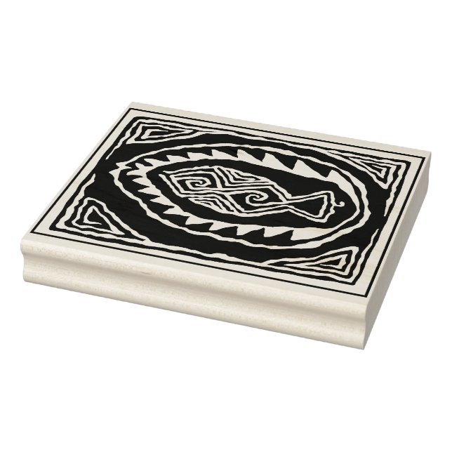 Tampons Encreurs Art populaire Poisson Design Timbre en caoutchouc  (Tampon)