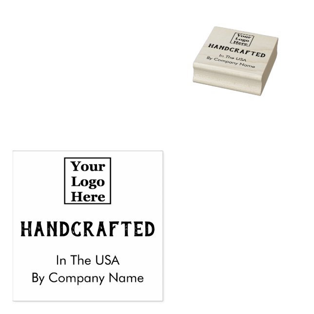 Tampons Encreurs Artisanat aux USA sur votre logo ici (Tamponné)