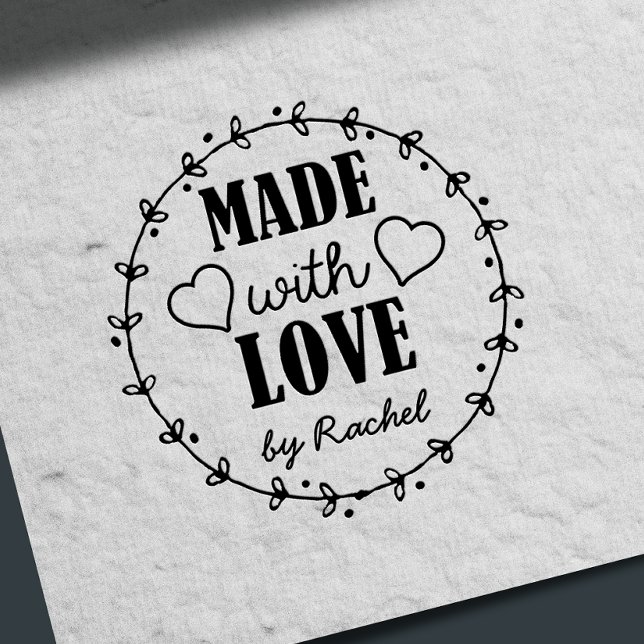 Tampons Encreurs Artisanat Fabriqué Avec Amour Marchandises Faites  (Créateur téléchargé)