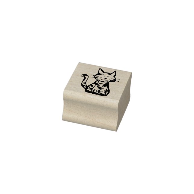 Tampons Encreurs Assis Calico Kitty Chat (Tampon)