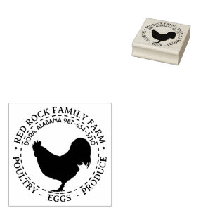 Tampons Encreurs Australorp Chicken Rooster Oeufs de volaille Comme