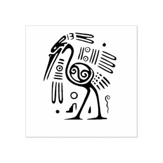Tampons Encreurs Aztec Heron Waterbird Art
