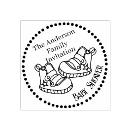 Tampons Encreurs Baby shower Baby Chaussure Timbre en caoutchouc