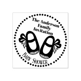 Tampons Encreurs Baby shower Baby Chaussure Timbre en caoutchouc