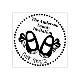Tampons Encreurs Baby shower Baby Chaussure Timbre en caoutchouc