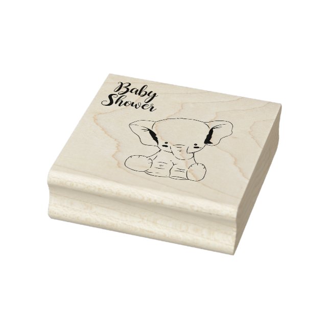 Tampons Encreurs Baby shower petit éléphant mignon (Tampon)