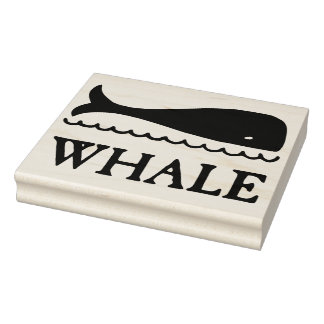 Tampons Encreurs Baleine en mer Dessin de caoutchouc Art Timbre