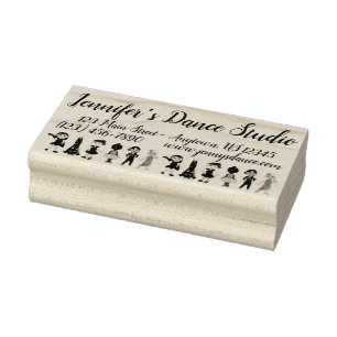 Tampons Encreurs Ballet Dance Studio Enseignant Adresse personnalis