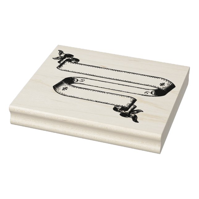 Tampons Encreurs Bannière en caoutchouc Double Bannière en caoutcho (Tampon)