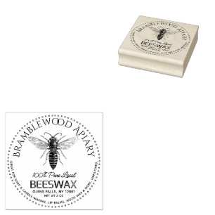 Tampons Encreurs Bar à cire d'abeille avec Queen Vintage