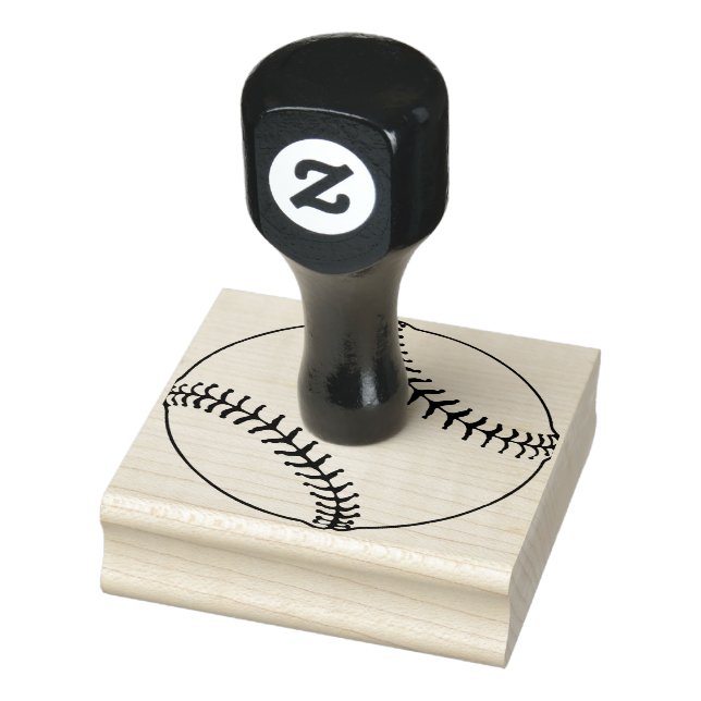 Tampons Encreurs Baseball Design Timbre en bois (Tampon)