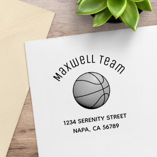 Tampons Encreurs Basketball Ball Arch Family Address