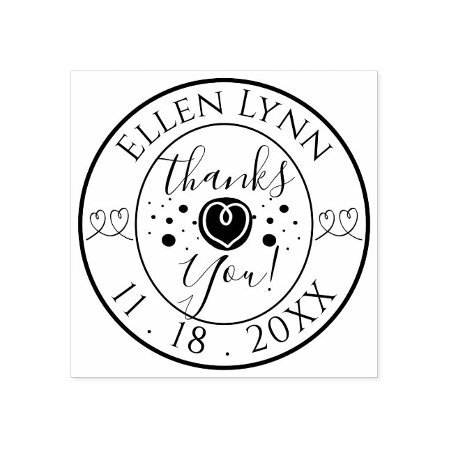 Tampons Encreurs Bat ou Bar Mitzvah Coeur Encaisser Timbre en caout (Impression)