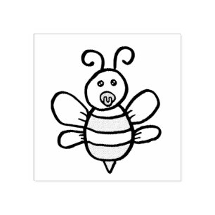 Tampons Encreurs Bébé mignonne abeille au miel avec Pacificateur
