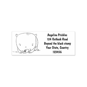 Tampons Encreurs Belle illustration de dessin animé de bébé wombat
