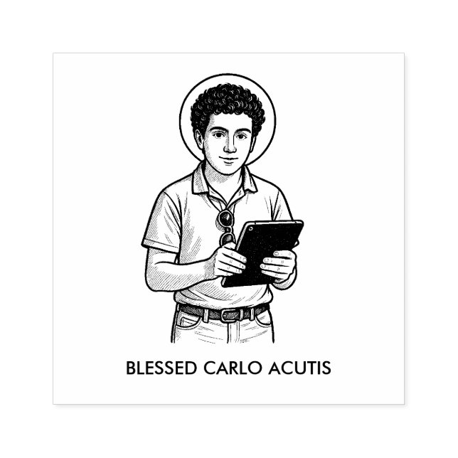 TAMPONS ENCREURS BÉNÉFICIÉ CARLO ACUTIS CATHOLIQUE (Impression)
