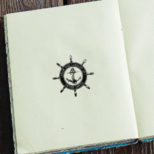 Tampons Encreurs Bibliothèque de roue de navire d'ancre nautique mo