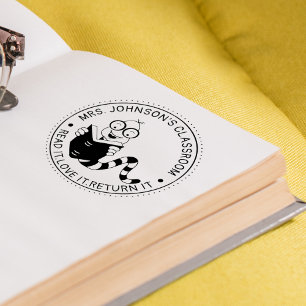 Tampons Encreurs Bibliothèque de ver de livre Enseignants Salle de 