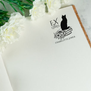 Tampons Encreurs Bibliothèque moderne Chat, Livre