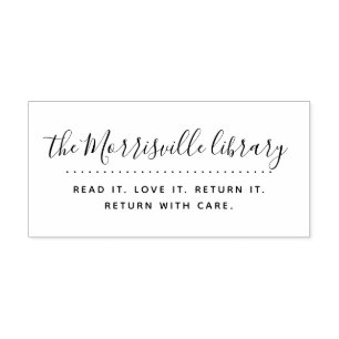 Tampons Encreurs Bibliothèque Personnalisée De Script Moderne Retou