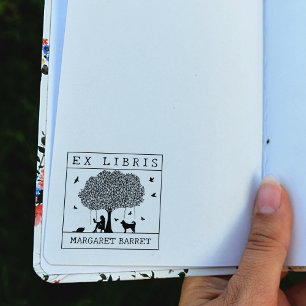 Tampons Encreurs Bibliothèques Ex Personnalisées, Livre Forest Fox